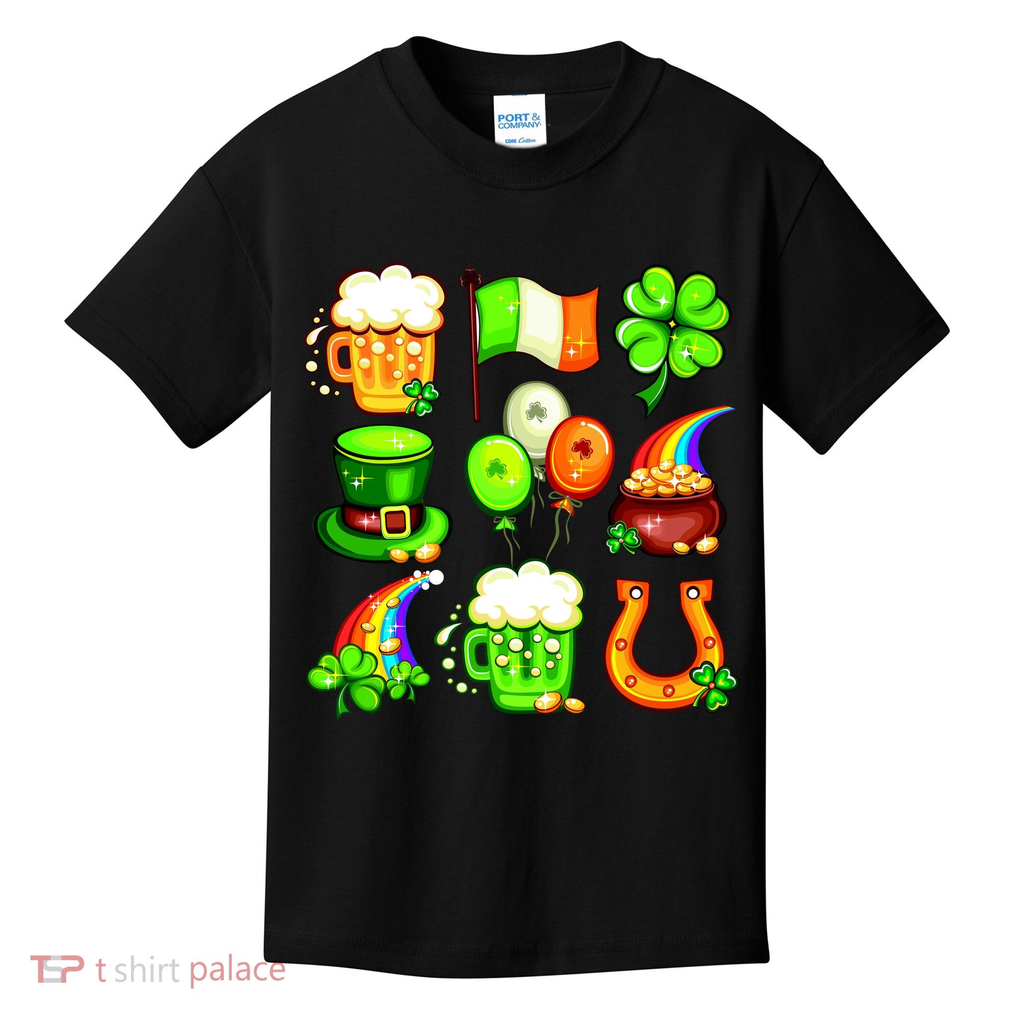 Irish Party Favors Festive St. Patrick's Day Mashup Kids T-Shirt