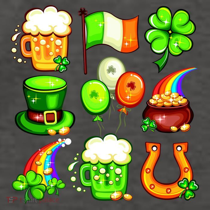 Irish Party Favors Festive St. Patrick's Day Mashup Vector Backpack