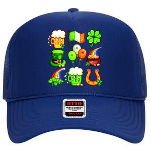 Irish Party Favors Festive St. Patrick's Day Mashup High Crown Mesh Back Trucker Hat