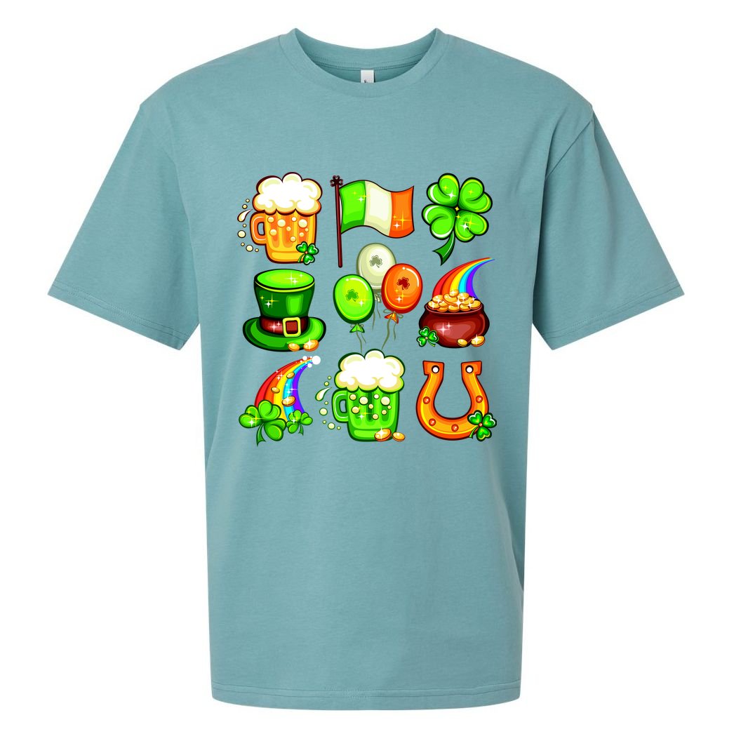 Irish Party Favors Festive St. Patrick's Day Mashup Sueded Cloud Jersey T-Shirt
