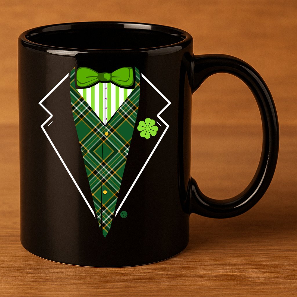 Irish Party Tuxedo 11oz C Handle Ceramic Mug