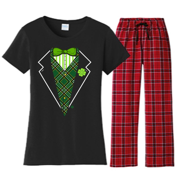 Irish Party Tuxedo Women's Flannel Pajama Set