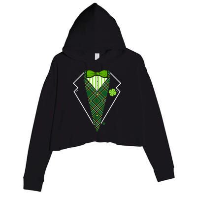 Irish Party Tuxedo Crop Fleece Hoodie