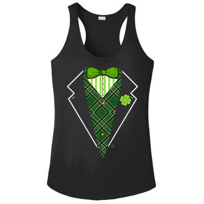 Irish Party Tuxedo Ladies PosiCharge Competitor Racerback Tank