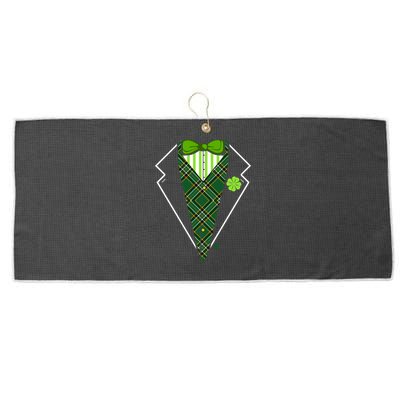 Irish Party Tuxedo Large Microfiber Waffle Golf Towel