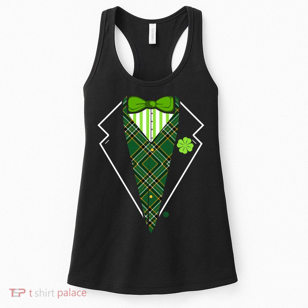 Irish Party Tuxedo Womens Tank Top