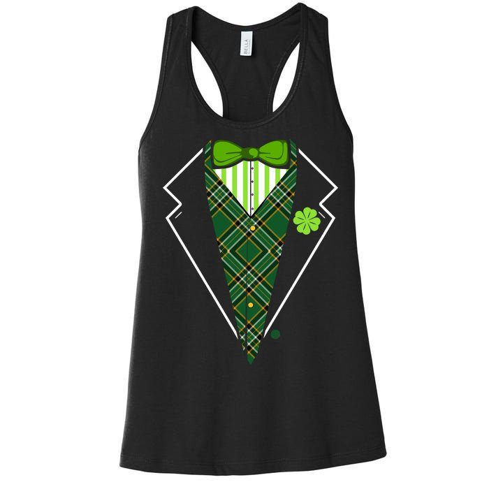 Irish Party Tuxedo Women's Racerback Tank