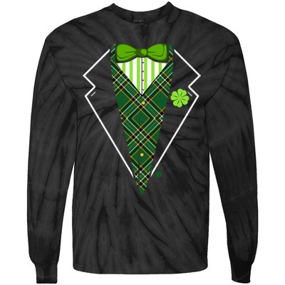 Irish Party Tuxedo Tie-Dye Long Sleeve Shirt