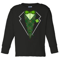 Irish Party Tuxedo Toddler Long Sleeve Shirt