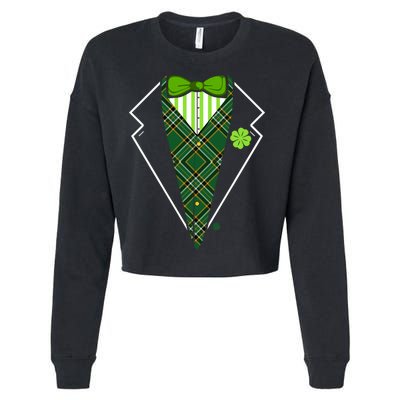 Irish Party Tuxedo Cropped Pullover Crew