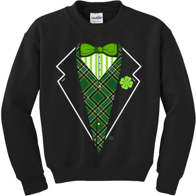 Irish Party Tuxedo Kids Sweatshirt