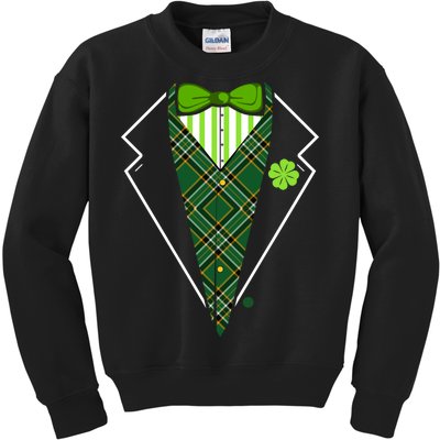 Irish Party Tuxedo Kids Sweatshirt