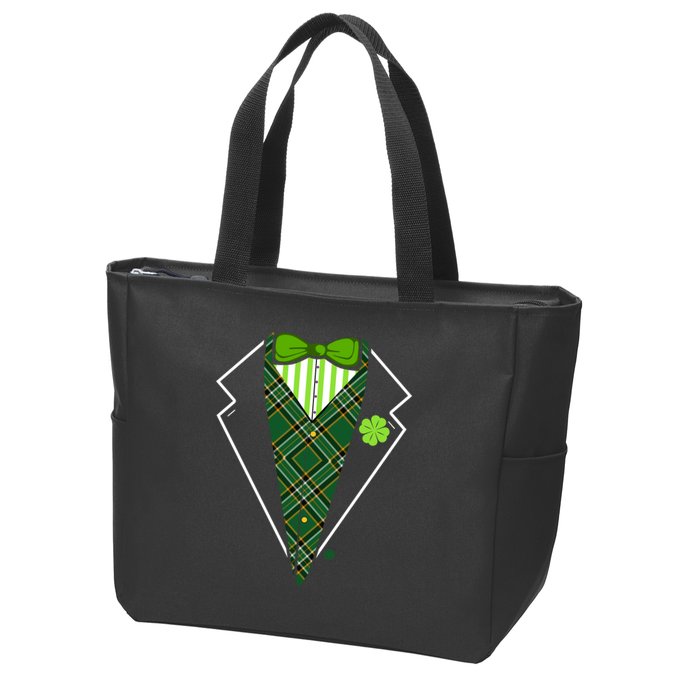 Irish Party Tuxedo Zip Tote Bag