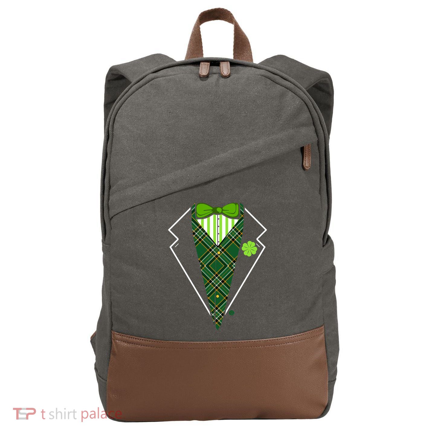 Irish Party Tuxedo Cotton Canvas Backpack