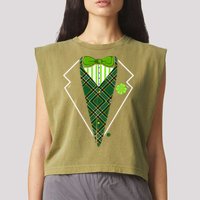 Irish Party Tuxedo Garment-Dyed Women's Muscle Tee