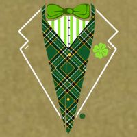 Irish Party Tuxedo Garment-Dyed Women's Muscle Tee
