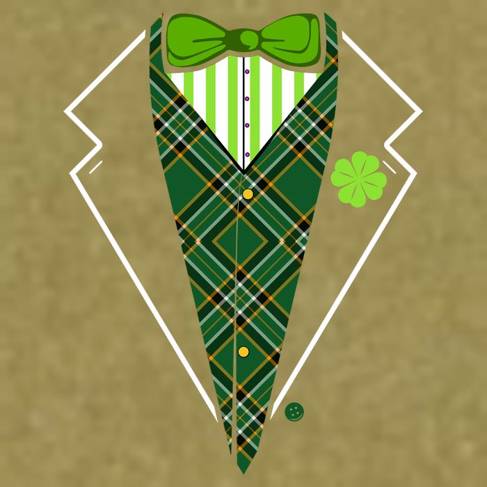 Irish Party Tuxedo Garment-Dyed Women's Muscle Tee