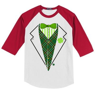 Irish Party Tuxedo Kids Colorblock Raglan Jersey