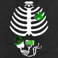 Irish Pregnant Skeleton Baby Beer Adult Drive Performance Visor