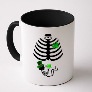 Irish Pregnant Skeleton Baby Beer Coffee Mug