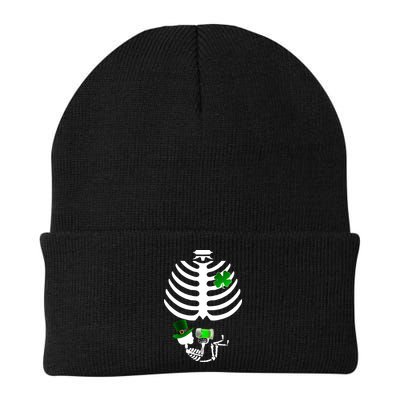 Irish Pregnant Skeleton Baby Beer Beanie