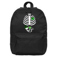 Irish Pregnant Skeleton Baby Beer 16 in Basic Backpack