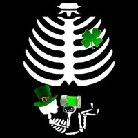 Irish Pregnant Skeleton Baby Beer Kids T-Shirt
