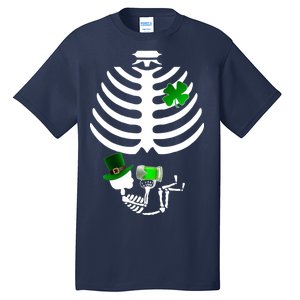 Irish Pregnant Skeleton Baby Beer Tall T-Shirt