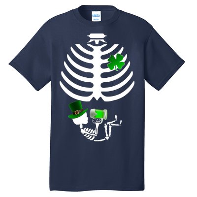 Irish Pregnant Skeleton Baby Beer Tall T-Shirt