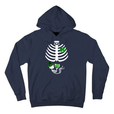 Irish Pregnant Skeleton Baby Beer Tall Hoodie