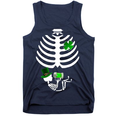 Irish Pregnant Skeleton Baby Beer Tank Top