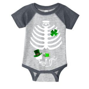 Irish Pregnant Skeleton Baby Beer Infant Baby Jersey Bodysuit