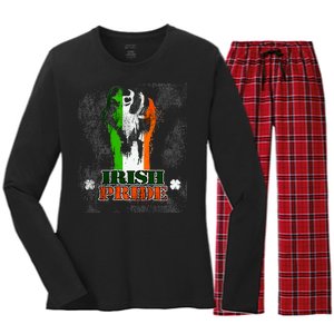 Irish Pride Women's Long Sleeve Flannel Pajama Set 