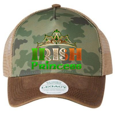 Irish Princess Crown St. Patrick's Day Legacy Tie Dye Trucker Hat
