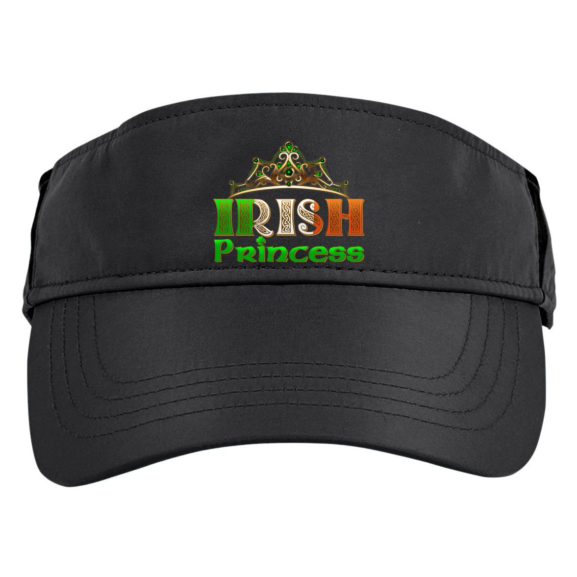 Irish Princess Crown St. Patrick's Day Adult Drive Performance Visor