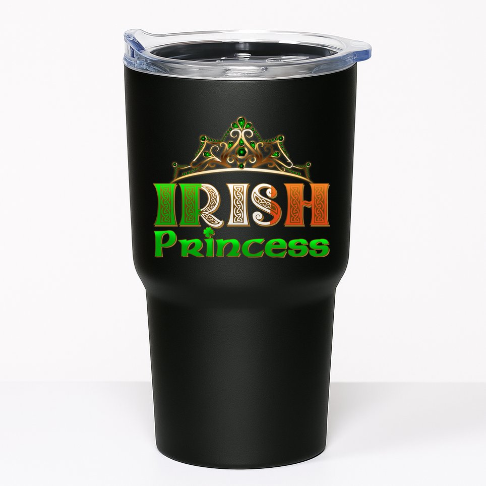 Irish Princess Crown St. Patrick's Day Tumbler