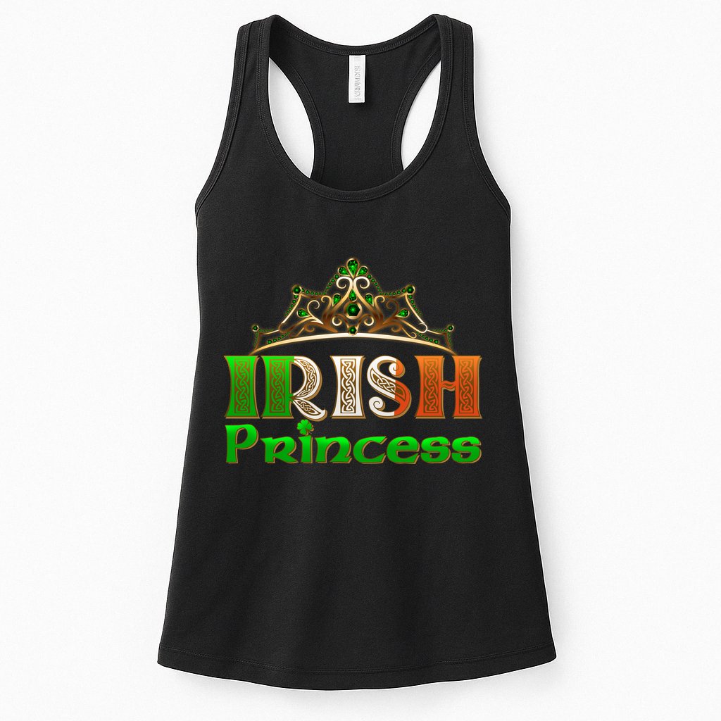 Irish Princess Crown St. Patrick's Day Womens Tank Top