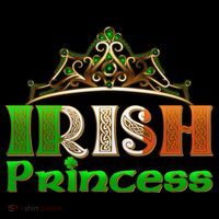 Irish Princess Crown St. Patrick's Day Pom Pom 12in Knit Beanie