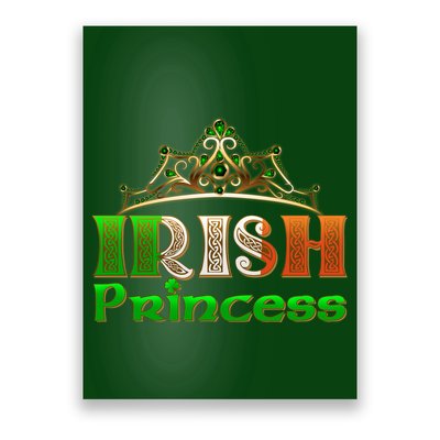 Irish Princess Crown St. Patrick's Day Poster
