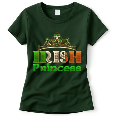 Irish Princess Crown St. Patrick's Day Womens T-Shirt