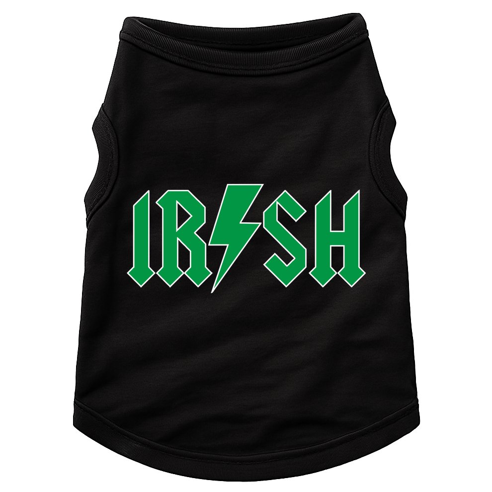 Irish Rocks Logo Music Parody St Patricks Day Doggie Tank