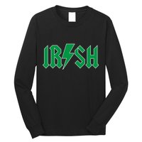 Irish Rocks Logo Music Parody St Patricks Day Long Sleeve Shirt