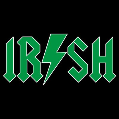 Irish Rocks Logo Music Parody St Patricks Day T-Shirt
