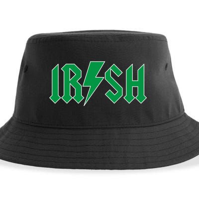 Irish Rocks Logo Music Parody St Patricks Day Sustainable Bucket Hat