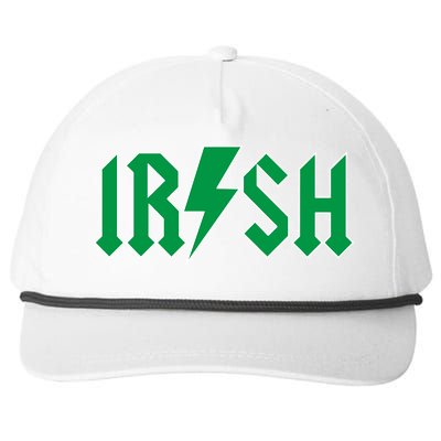 Irish Rocks Logo Music Parody St Patricks Day Snapback Five-Panel Rope Hat