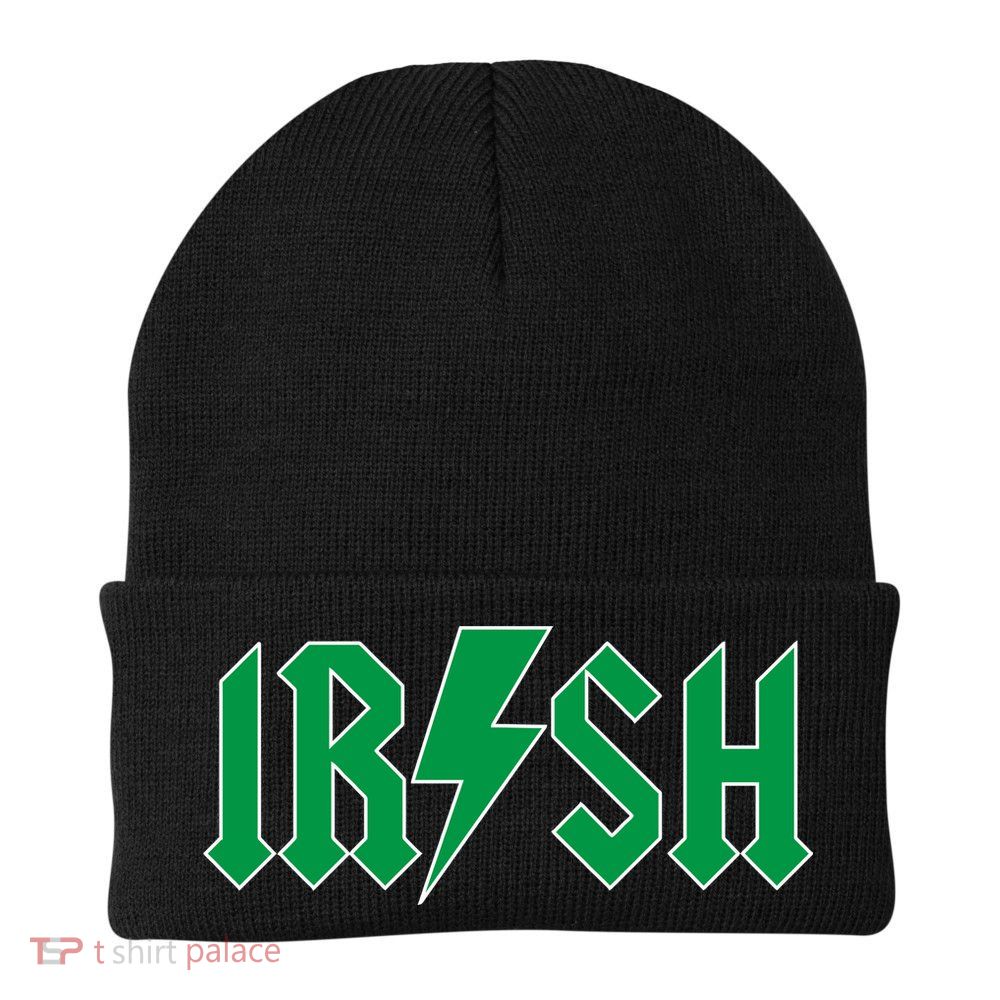 Irish Rocks Logo Music Parody St Patricks Day Beanie