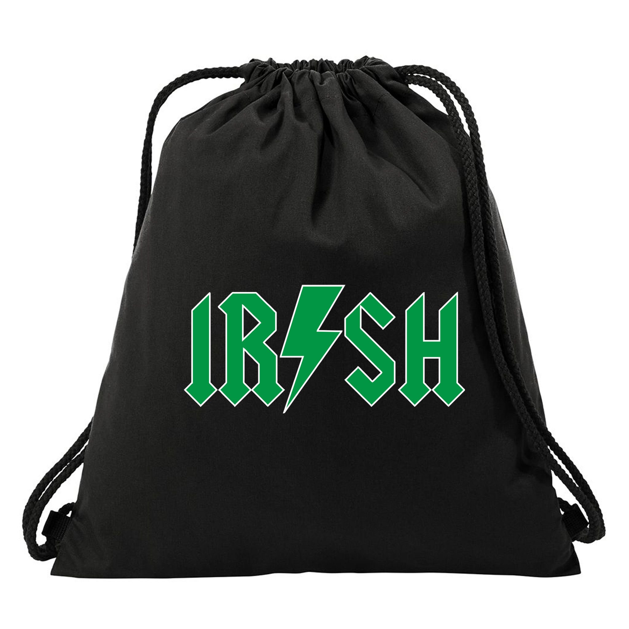 Irish Rocks Logo Music Parody St Patricks Day Drawstring Bag