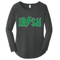 Irish Rocks Logo Music Parody St Patricks Day Women's Perfect Tri Tunic Long Sleeve Shirt