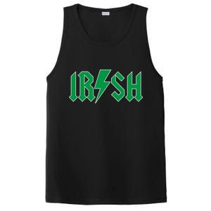 Irish Rocks Logo Music Parody St Patricks Day PosiCharge Competitor Tank