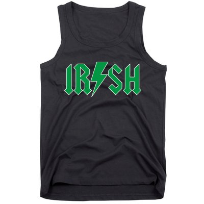 Irish Rocks Logo Music Parody St Patricks Day Tank Top